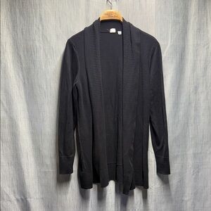 GAP Charcoal Ribbed Cardigan size medium